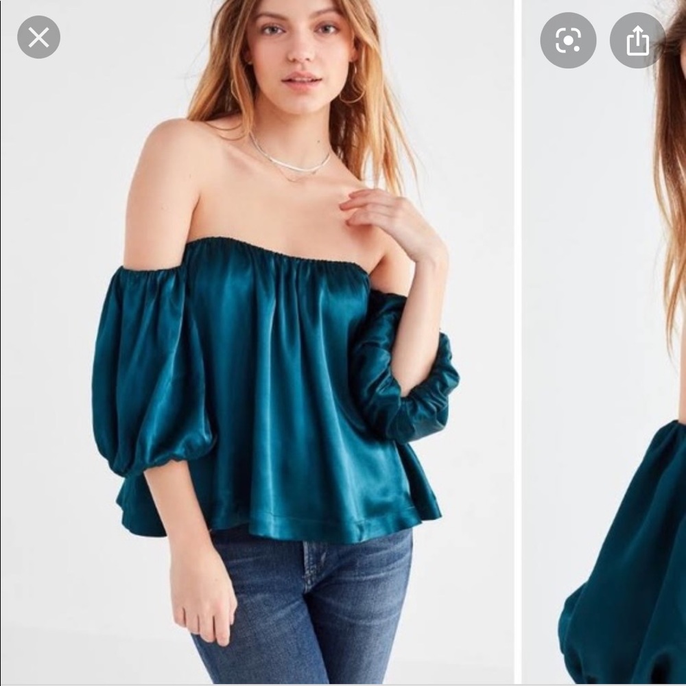 urban outfitters silk top